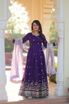 KA 1206 Star Georgette With Gown With Dupatta Wholesalers In Delhi